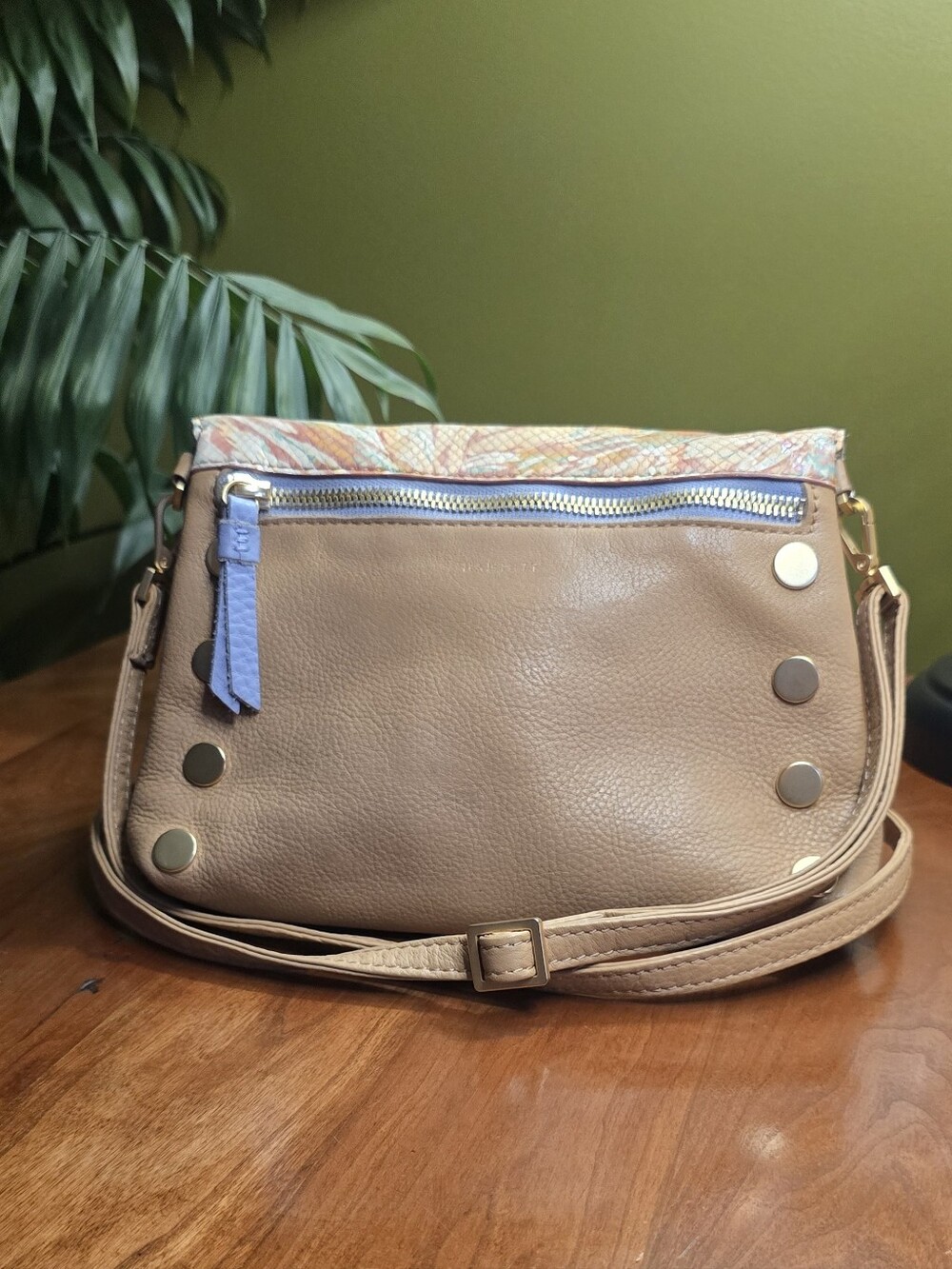 Hammitt Dillon 6 Way Crossbody Bag Clutch Garden Party Snake Embossed Leather - Picture 3 of 16